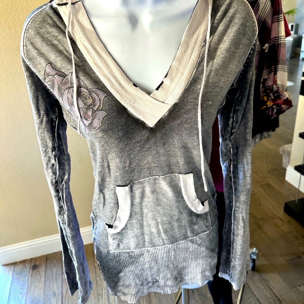 Sinful reversible hooded sweater